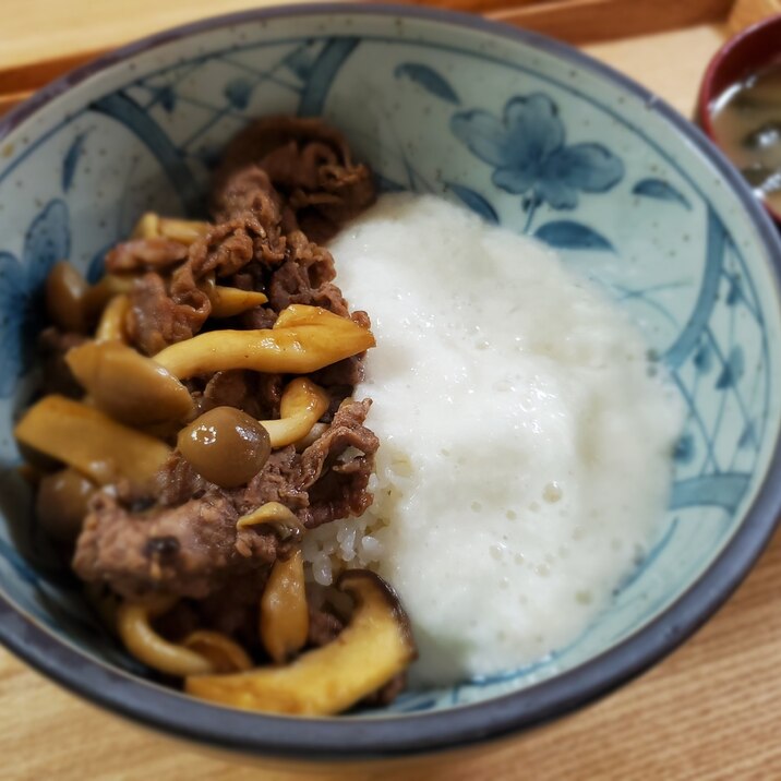 牛やまかけ丼♡簡単なのに本格派！